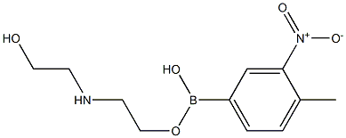 4-methyl-3-nitrophenylboronic acid diethanolamine ester Structure