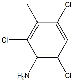 2,4,6-三氯-3-甲基苯胺,,结构式
