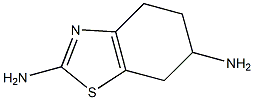 (-)-2,6-二氨基-4,5,6,7-四氢苯并噻唑, , 结构式