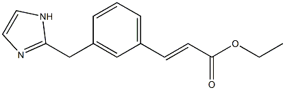(E)-3-(咪唑基-1-甲基)肉桂酸乙酯, , 结构式