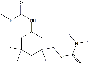 3-[(1R,3R)-3-{[(Dimethylcarbamoyl)amino]methyl}-3,5,5-trimethylcyclohexyl]-1,1-dimethylurea 结构式