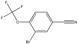 3-溴-4-三氟甲氧基苯腈,,结构式