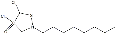 4,5-二氯-2-正辛基-4-异噻唑啉酮, , 结构式