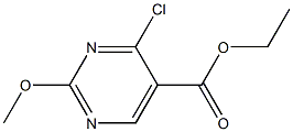 2-甲氧基-4-氯-5-嘧啶甲酸乙酯, , 结构式