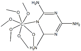 六甲氧基甲基蜜胺, , 结构式