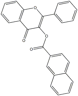 3-(2-naphthoyloxy)flavone Structure