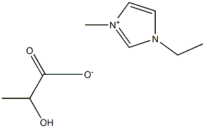 1-乙基-3-甲基咪唑乳酸盐, , 结构式