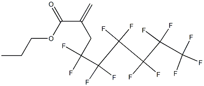 Perfluorohexyl propyl methacrylate 化学構造式