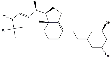 (1R,3R)-5-((E)-2-((1R,3aS,7aR)-1-((2R,5R,E)-6-hydroxy-5,6-dimethylhept-3-en-2-yl)-7a-methyldihydro-1H-inden-4(2H,5H,6H,7H,7aH)-ylidene)ethylidene)cyclohexane-1,3-diol Structure