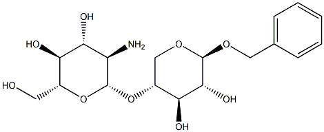 Benzyl 4-O-b-D-glucosaminyl-b-D-xylopyranoside Structure