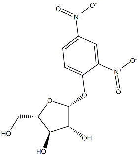 2,4-Dinitrophenyl b-L-arabinofuranoside Struktur