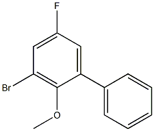 3-bromo-5-fluoro-2-methoxy-1,1'-biphenyl Struktur