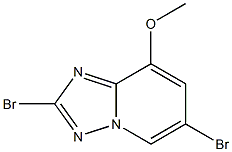 2,6-Dibromo-8-methoxy-[1,2,4]triazolo[1,5-a]pyridine Structure