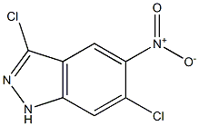3,6-Dichloro-5-nitro-1H-indazole Struktur