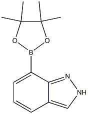 7-(4,4,5,5-Tetramethyl-[1,3,2]dioxaborolan-2-yl)-2H-indazole,,结构式