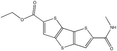 6-(methylcarbamoyl)-dithieno [3,2-b:2',3'-d] thiophene-2-carboxylic acid ethyl ester Struktur