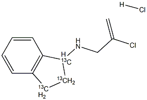 N-(2-氯烯基)氨基-13C 3HCL 结构式