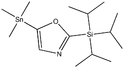 2-(三异丙基硅基)-5-(三甲基锡基)噁唑, , 结构式