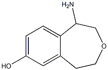 1-amino-1,2,4,5-tetrahydrobenzo[d]oxepin-7-ol Struktur