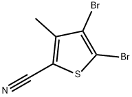 4,5-Dibromo-3-methylthiophene-2-carbonitrile Struktur