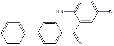 [1,1'-联苯]-4-基(2-氨基-5-溴苯基)甲酮,,结构式