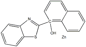 2-(1-hydroxy naphthyl)-benzothiazole zinc Structure