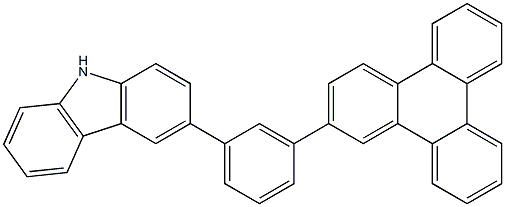 3-(3-(triphenylen-2-yl)phenyl)-9H-carbazole Struktur