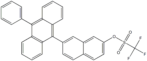 7-(10-苯基蒽-9-基)萘-2-基-三氟甲磺酸酯, , 结构式