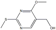 (4-Methoxy-2-methylsulfanyl-pyrimidin-5-yl)-methanol Struktur