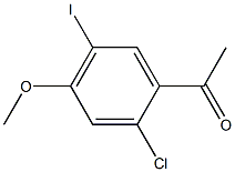 1-(2-Chloro-5-iodo-4-methoxy-phenyl)-ethanone Struktur