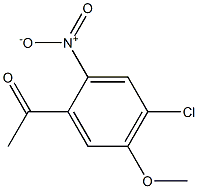 1-(4-Chloro-5-methoxy-2-nitro-phenyl)-ethanone Struktur