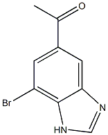 1-(7-Bromo-1H-benzoimidazol-5-yl)-ethanone Struktur
