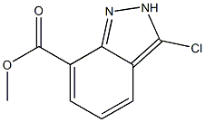 3-Chloro-2H-indazole-7-carboxylic acid methyl ester Structure