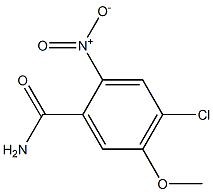 4-Chloro-5-methoxy-2-nitro-benzamide Struktur