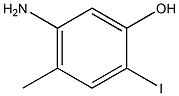 5-Amino-2-iodo-4-methyl-phenol Struktur