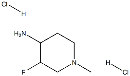 3-fluoro-1-methylpiperidin-4-amine dihydrochloride Structure