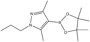 3,5-Dimethyl-1-propyl-4-(tetramethyl-1,3,2-dioxaborolan-2-yl)-1H-pyrazole 化学構造式