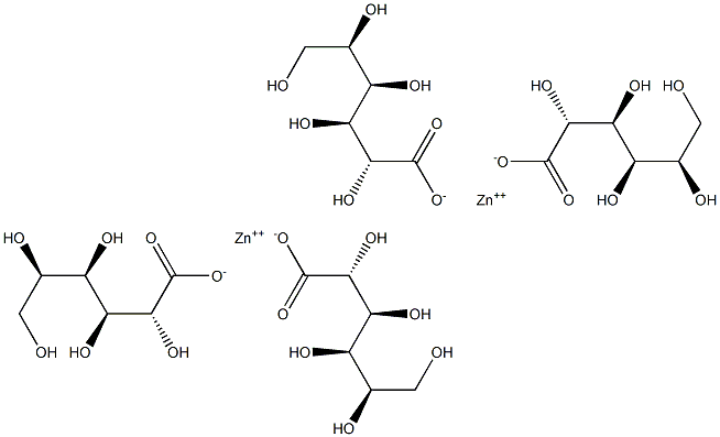 葡萄糖酸锌zinc gluconate, , 结构式