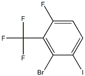 2-溴-4-氟-3-三氟甲基碘苯 结构式