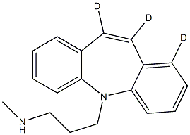 5-[3-(Methylamino)propyl]-5H-dibenz[b,f]azepine-d3 Structure