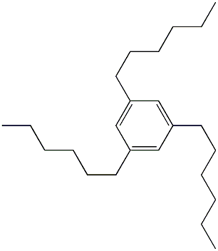 1,3,5-Trihexylbenzene Structure