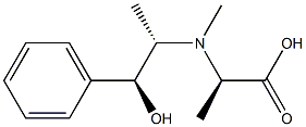 (R)-2-(((1S,2S)-1-Hydroxy-1-phenylpropan-2-yl)(methyl)amino)propanoic Acid Structure