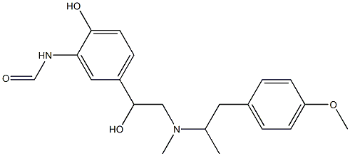 N-[2-Hydroxy-5-[1-hydroxy-2-[[2-(4-methoxyphenyl)-1-methylethyl]methylamino]ethyl]phenyl]formamide Structure