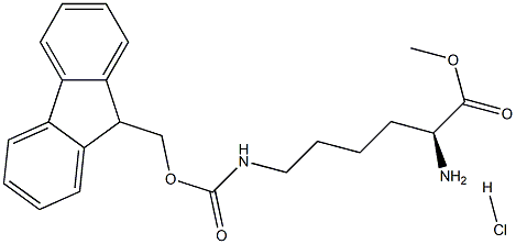 Ne-Fmoc-L-lysine methyl ester hydrochloride Structure