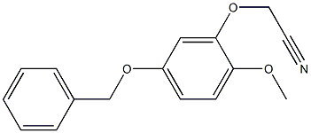 2-(5-(Benzyloxy)-2-methoxyphenoxy)acetonitrile Structure