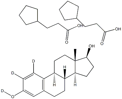 Estradiol-d3 Dicypionate Struktur
