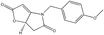 (R)-4-(4-Methoxybenzyl)-6,6a-dihydro-2H-furo[3,2-b]pyrrole-2,5(4H)-dione, , 结构式
