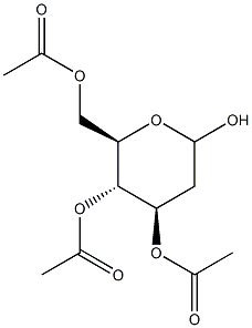 3,4,6-Tri-O-acetyl-2-deoxy-D-arabino-hexopyranose Structure