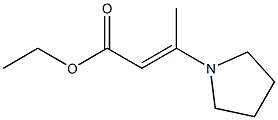 Ethyl (2E)-3-(pyrrolidin-1-yl)but-2-enoate Structure