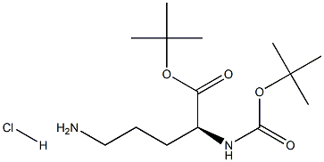N-alpha-Boc-L-ornithine tert-butyl ester hydrochloride Structure